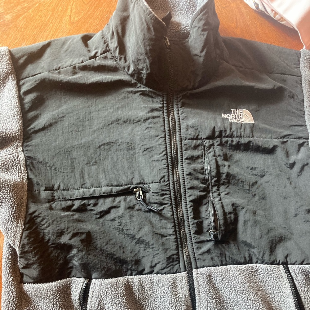 Gray North face jacket